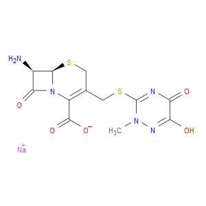 SODIUM (6R,7R)-7-AMINO-3-(((6-HYDROXY-2-METHYL-5-OXO-2,5-DIHYDRO-1,2,4-TRIAZIN-3-YL)THIO)METHYL)-8-OXO-5-THIA-1-AZABICYCLO[4.2.0]OCT-2-ENE-2-CARBOXYLATE