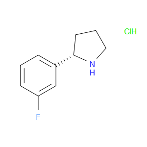 (S)-2-(3-FLUOROPHENYL)PYRROLIDINE HYDROCHLORIDE - Click Image to Close