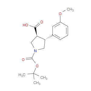 TRANS-1-BOC-4-(3-METHOXYPHENYL)PYRROLIDINE-3-CARBOXYLIC ACID - Click Image to Close