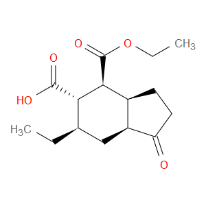 (3AS,4S,5S,6R,7AS)-4-(ETHOXYCARBONYL)-6-ETHYL-1-OXOOCTAHYDRO-1H-INDENE-5-CARBOXYLIC ACID
