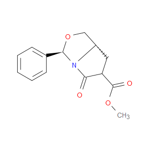 (3R,7AS)-METHYL 5-OXO-3-PHENYLHEXAHYDROPYRROLO[1,2-C]OXAZOLE-6-CARBOXYLATE