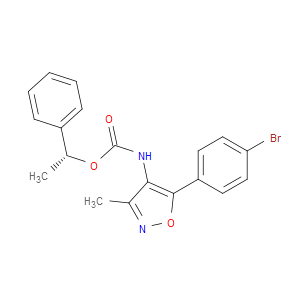 (R)-1-PHENYLETHYL (5-(4-BROMOPHENYL)-3-METHYLISOXAZOL-4-YL)CARBAMATE - Click Image to Close