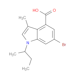 6-BROMO-1-(SEC-BUTYL)-3-METHYL-1H-INDOLE-4-CARBOXYLIC ACID
