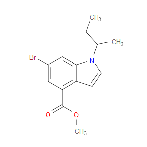 METHYL 6-BROMO-1-(SEC-BUTYL)-1H-INDOLE-4-CARBOXYLATE - Click Image to Close