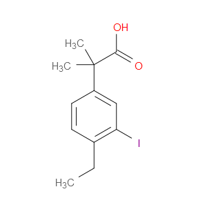 2-(4-ETHYL-3-IODOPHENYL)-2-METHYLPROPANOIC ACID