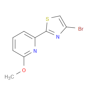 4-BROMO-2-(6-METHOXYPYRIDIN-2-YL)THIAZOLE - Click Image to Close