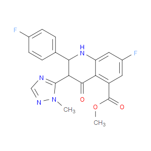 METHYL 7-FLUORO-2-(4-FLUOROPHENYL)-3-(1-METHYL-1H-1,2,4-TRIAZOL-5-YL)-4-OXO-1,2,3,4-TETRAHYDROQUINOLINE-5-CARBOXYLATE