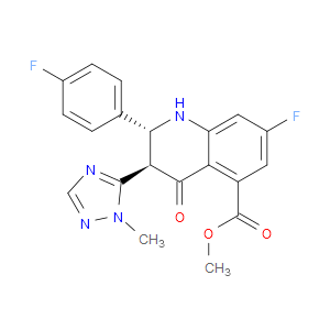 (2R,3R)-METHYL 7-FLUORO-2-(4-FLUOROPHENYL)-3-(1-METHYL-1H-1,2,4-TRIAZOL-5-YL)-4-OXO-1,2,3,4-TETRAHYDROQUINOLINE-5-CARBOXYLATE - Click Image to Close