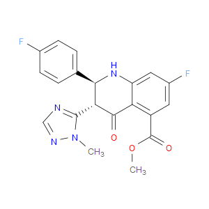 (2S,3S)-METHYL 7-FLUORO-2-(4-FLUOROPHENYL)-3-(1-METHYL-1H-1,2,4-TRIAZOL-5-YL)-4-OXO-1,2,3,4-TETRAHYDROQUINOLINE-5-CARBOXYLATE - Click Image to Close