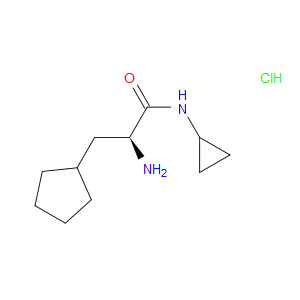 (S)-2-AMINO-3-CYCLOPENTYL-N-CYCLOPROPYLPROPANAMIDE HYDROCHLORIDE