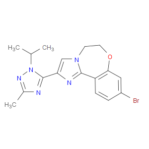 9-BROMO-2-(1-ISOPROPYL-3-METHYL-1H-1,2,4-TRIAZOL-5-YL)-5,6-DIHYDROBENZO[F]IMIDAZO[1,2-D][1,4]OXAZEPINE