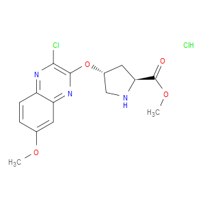 METHYL (2S)-4-((3-CHLORO-7-METHOXYQUINOXALIN-2-YL)OXY)PYRROLIDINE-2-CARBOXYLATE HYDROCHLORIDE
