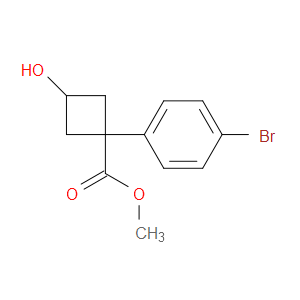 METHYL 1-(4-BROMOPHENYL)-3-HYDROXYCYCLOBUTANECARBOXYLATE