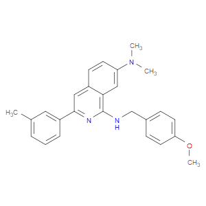 N1-(4-METHOXYBENZYL)-N7,N7-DIMETHYL-3-M-TOLYLISOQUINOLINE-1,7-DIAMINE