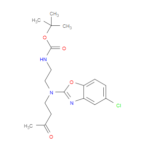 TERT-BUTYL 2-((5-CHLOROBENZO[D]OXAZOL-2-YL)(3-OXOBUTYL)AMINO)ETHYLCARBAMATE