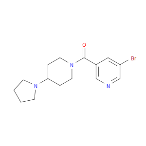 (5-BROMOPYRIDIN-3-YL)(4-(PYRROLIDIN-1-YL)PIPERIDIN-1-YL)METHANONE