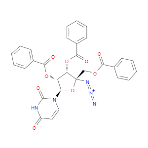 (2R,3S,4R,5R)-2-AZIDO-2-((BENZOYLOXY)METHYL)-5-(2,4-DIOXO-3,4-DIHYDROPYRIMIDIN-1(2H)-YL)TETRAHYDROFURAN-3,4-DIYL DIBENZOATE