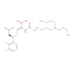 TRIBUTYLAMINE (S,Z)-2-ACETAMIDO-5-(2,3-DIFLUOROPHENYL)-6-NITROHEX-2-ENOATE - Click Image to Close