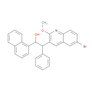 3-QUINOLINEETHANOL, 6-BROMO-2-METHOXY-ALPHA-1-NAPHTHALENYL-BETA-PHENYL-, (BETAR)-