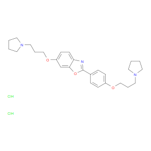 6-(3-(PYRROLIDIN-1-YL)PROPOXY)-2-(4-(3-(PYRROLIDIN-1-YL)PROPOXY)PHENYL)BENZO[D]OXAZOLE DIHYDROCHLORIDE - Click Image to Close