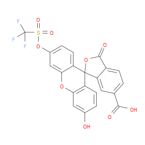 3'-HYDROXY-3-OXO-6'-(((TRIFLUOROMETHYL)SULFONYL)OXY)-3H-SPIRO[ISOBENZOFURAN-1,9'-XANTHENE]-6-CARBOXYLIC ACID
