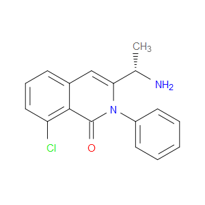 (S)-3-(1-AMINOETHYL)-8-CHLORO-2-PHENYLISOQUINOLIN-1(2H)-ONE