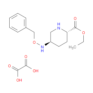 (2S,5R)-ETHYL 5-((BENZYLOXY)AMINO)PIPERIDINE-2-CARBOXYLATE OXALATE