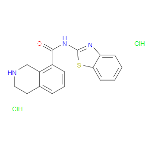 N-(BENZO[D]THIAZOL-2-YL)-1,2,3,4-TETRAHYDROISOQUINOLINE-8-CARBOXAMIDE DIHYDROCHLORIDE
