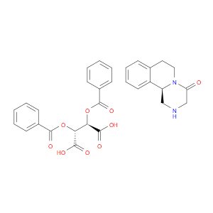 (R)-2,3,6,7-TETRAHYDRO-1H-PYRAZINO[2,1-A]ISOQUINOLIN-4(11BH)-ONE (2R,3R)-2,3-BIS(BENZOYLOXY)SUCCINATE