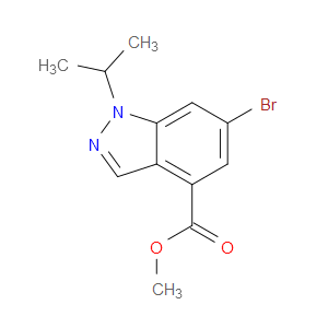 METHYL 6-BROMO-1-(PROPAN-2-YL)-1H-INDAZOLE-4-CARBOXYLATE - Click Image to Close