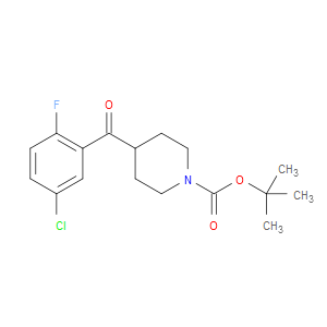 TERT-BUTYL 4-(5-CHLORO-2-FLUOROBENZOYL)PIPERIDINE-1-CARBOXYLATE - Click Image to Close