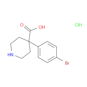 4-(4-BROMOPHENYL)PIPERIDINE-4-CARBOXYLIC ACID HYDROCHLORIDE - Click Image to Close