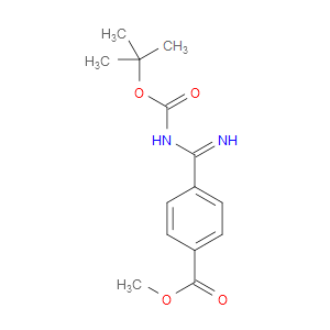 METHYL 4-(N-(TERT-BUTOXYCARBONYL)CARBAMIMIDOYL)BENZOATE