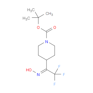 TERT-BUTYL 4-(2,2,2-TRIFLUORO-1-(HYDROXYIMINO)ETHYL)PIPERIDINE-1-CARBOXYLATE