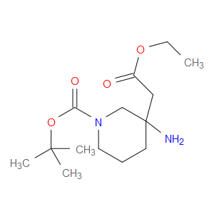 TERT-BUTYL 3-AMINO-3-(2-ETHOXY-2-OXOETHYL)PIPERIDINE-1-CARBOXYLATE