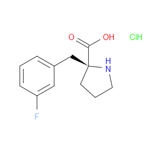 (S)-2-(3-FLUOROBENZYL)PYRROLIDINE-2-CARBOXYLIC ACID HYDROCHLORIDE - Click Image to Close