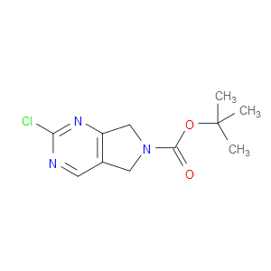 TERT-BUTYL 2-CHLORO-5H-PYRROLO[3,4-D]PYRIMIDINE-6(7H)-CARBOXYLATE - Click Image to Close