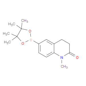 1-METHYL-6-(4,4,5,5-TETRAMETHYL-1,3,2-DIOXABOROLAN-2-YL)-3,4-DIHYDROQUINOLIN-2(1H)-ONE