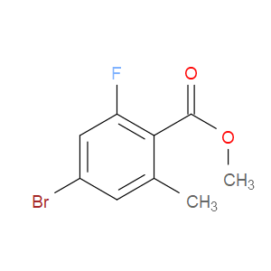 METHYL 4-BROMO-2-FLUORO-6-METHYLBENZOATE