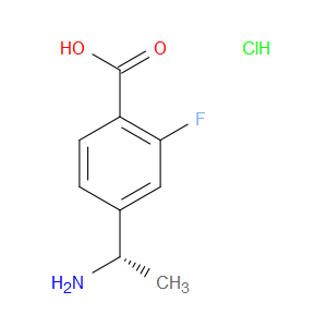 (S)-4-(1-AMINOETHYL)-2-FLUOROBENZOIC ACID HYDROCHLORIDE