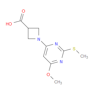 1-(6-METHOXY-2-(METHYLTHIO)PYRIMIDIN-4-YL)AZETIDINE-3-CARBOXYLIC ACID