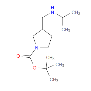 TERT-BUTYL 3-((ISOPROPYLAMINO)METHYL)PYRROLIDINE-1-CARBOXYLATE - Click Image to Close
