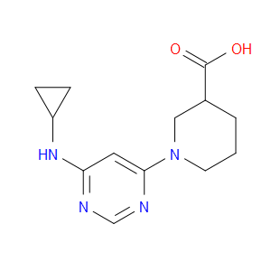 1-(6-(CYCLOPROPYLAMINO)PYRIMIDIN-4-YL)PIPERIDINE-3-CARBOXYLIC ACID
