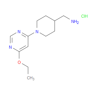 (1-(6-ETHOXYPYRIMIDIN-4-YL)PIPERIDIN-4-YL)METHANAMINE HYDROCHLORIDE - Click Image to Close