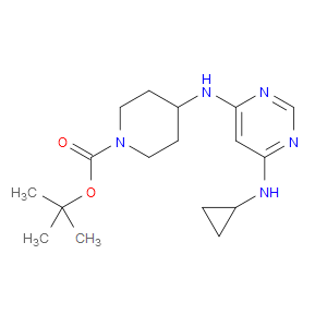 TERT-BUTYL 4-((6-(CYCLOPROPYLAMINO)PYRIMIDIN-4-YL)AMINO)PIPERIDINE-1-CARBOXYLATE