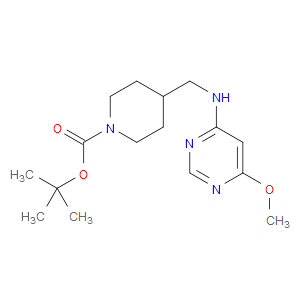 TERT-BUTYL 4-(((6-METHOXYPYRIMIDIN-4-YL)AMINO)METHYL)PIPERIDINE-1-CARBOXYLATE - Click Image to Close