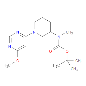 TERT-BUTYL (1-(6-METHOXYPYRIMIDIN-4-YL)PIPERIDIN-3-YL)(METHYL)CARBAMATE