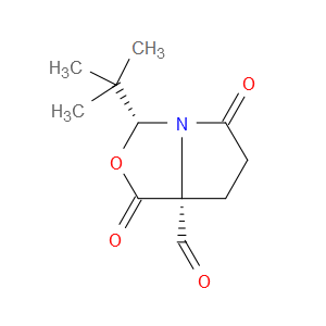 (3R,7AR)-3-(TERT-BUTYL)-1,5-DIOXOHEXAHYDROPYRROLO[1,2-C]OXAZOLE-7A-CARBALDEHYDE - Click Image to Close