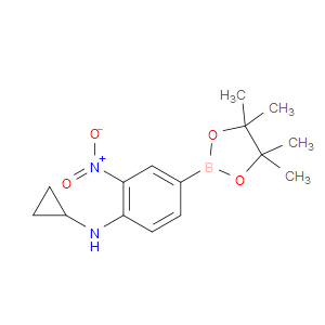 N-CYCLOPROPYL-2-NITRO-4-(4,4,5,5-TETRAMETHYL-1,3,2-DIOXABOROLAN-2-YL)ANILINE - Click Image to Close