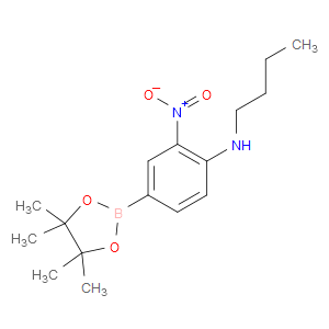N-BUTYL-2-NITRO-4-(4,4,5,5-TETRAMETHYL-1,3,2-DIOXABOROLAN-2-YL)ANILINE